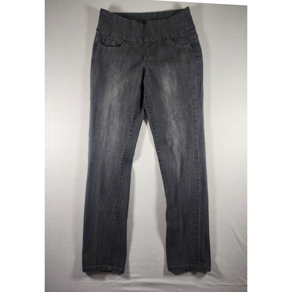 Jag Jeans High Rise Slim Ankle Crop Womens 2 Gray Wash Pull On‎ Stretch Denim